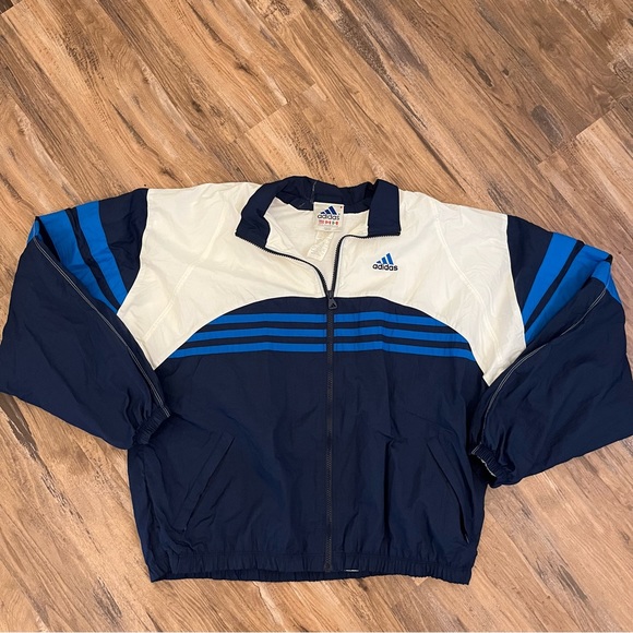 adidas Jackets & Coats Mens Vintage 9s Adidas Three Stripe Color
